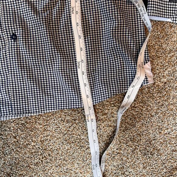 BriO by Milano Men's Long Sleeve Button Down Shirt. Blue/White. Size XL 17.5-18 - Picture 4 of 9